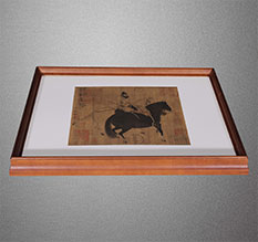 古交书画装裱配框服务案例